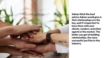 Adnan Vadria- How to Succeed as a Commercial Real Estate Agent