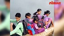 शिक्षणासाठी चिमुरड्यांचा जीवमुठीत घेऊन प्रवास