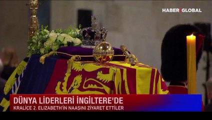 Kraliçe 2. Elizabeth son yolculuğuna uğurlanıyor! Liderler cenaze için Londra'da