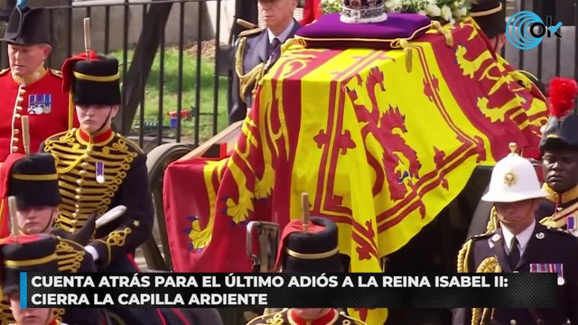 Cuenta atrás para el último adiós a la reina Isabel II: cierra la capilla ardiente