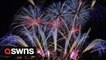 Firework Championships pay tribute to Queen Elizabeth with a light show spelling out E.R. as The Art of Sparks were crowned winners