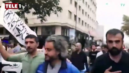 LGBT karşıtı mitingte Taliban bayrağı açtılar