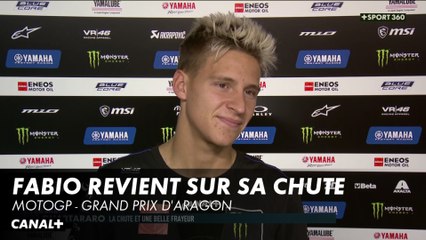 Fabio Quartararo revient sur sa chute au Grand Prix d'Aragon - MotoGP