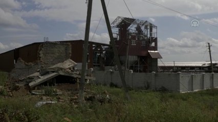 Yeniden Ukrayna'nın kontrolüne geçen bölgeler kamerada