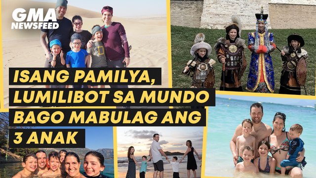 Isang pamilya, lumilibot sa mundo bago mabulag ang 3 anak | GMA News Feed