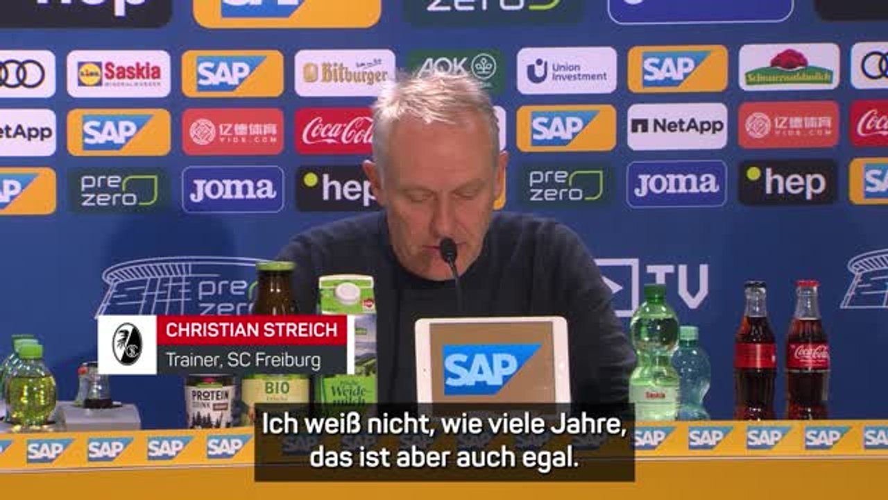 Streich scherzt: “kann ihn ja nicht vollschwätzen”
