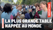 Une table longue de 2,56 km pour un record d'humanité en Seine-Saint-Denis