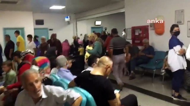Muayene için uzun kuyruklar oluştu