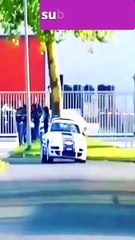 Car crashing in street #viral #trending #reels #shorts