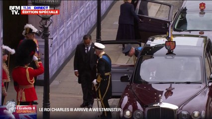 Funérailles d'Elisabeth II: le roi Charles III et son fils William rejoignent l'abbaye de Westminster