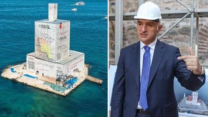 Bakan Ersoy, Kız Kulesi'ndeki durumun vahametini böyle anlattı: Hortum çıksa kuleyi götürürdü