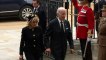 US President Joe Biden arrives for Queen's funeral