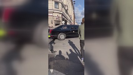 Bir anda Biden'ı karşılarında görünce şoke oldular