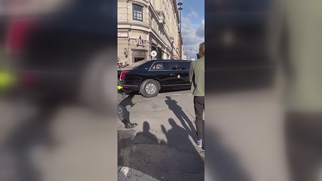 Bir anda Biden'ı karşılarında görünce şoke oldular