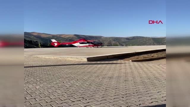 Son dakika haberleri | BULDUĞU CİSİM ELİNDE PATLAYAN ÇOBAN, AMBULANS HELİKOPTERLE SEVK EDİLDİ