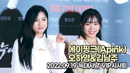 [TOP영상] 에이핑크(Apink) 오하영-김남주, 영화를 더 빛나게 만드는 비주얼(220919 ‘늑대사냥’ VIP시사회)
