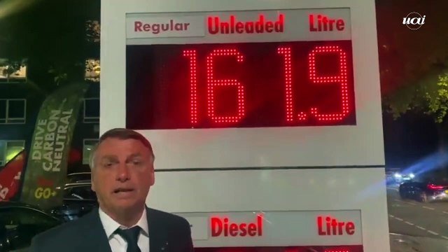 Bolsonaro em posto de Londres: 'No Brasil, gasolina é mais barata'