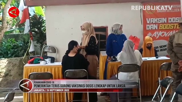 Pemerintah Terus Upayakan Vaksinasi Dosis Lengkap untuk Lansia