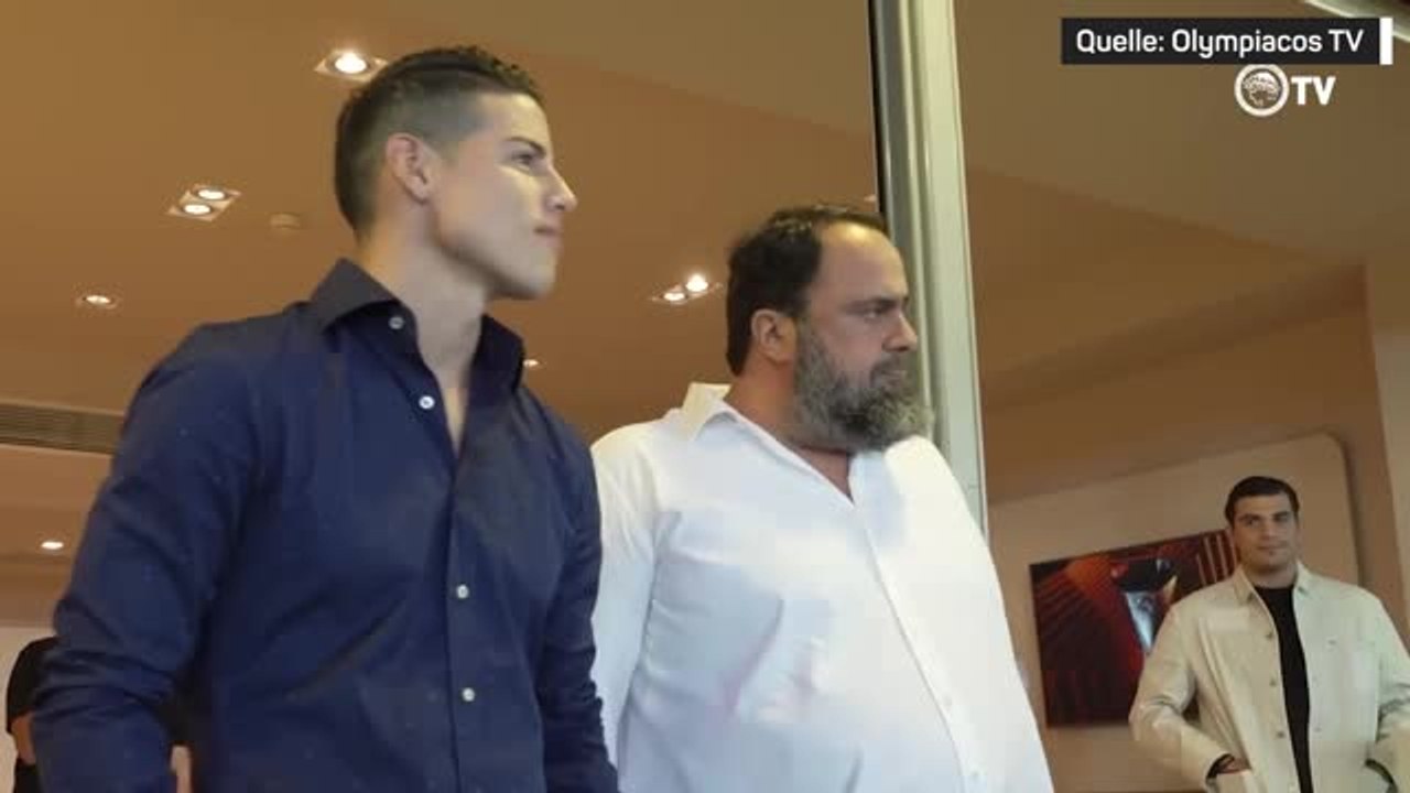 Ex-Bayern-Profi James wird in Piräus vorgestellt