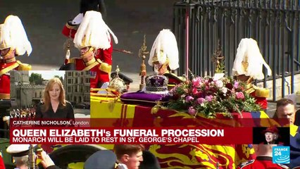 Queen Elizabeth's coffin starts journey to final resting place