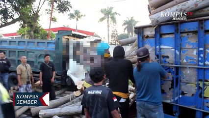 Tabrak Kayu Sengon Yang Berserakan, Dua Pengendara Motor Tewas