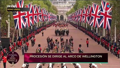 Funeral de la reina Isabel II: Procesión llega al Arco de Wellington