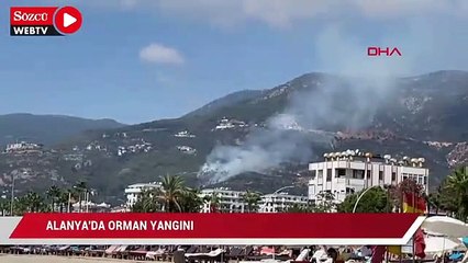 Alanya'da orman yangını