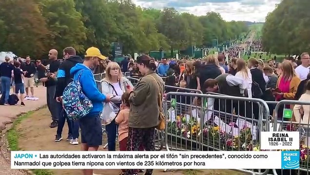 Peregrinos británicos se reúnen en Windsor para dar el último adiós a la reina Isabel II
