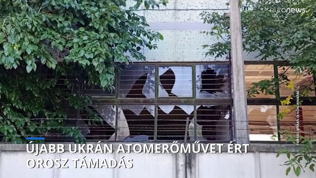 Újabb ukrán atomerőművet ért orosz támadás