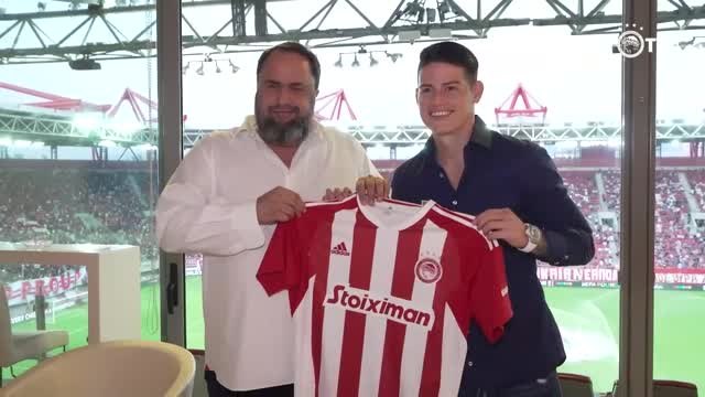 Grèce - James Rodriguez présenté par l'Olympiakos