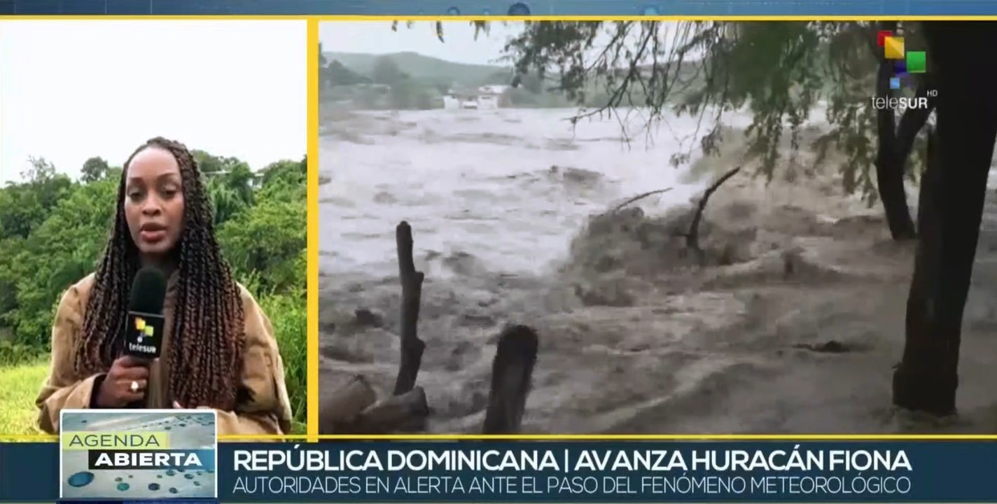 República Dominicana percibe los efectos del huracán Fiona