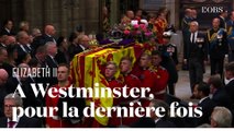 L'entrée du cercueil de la reine Elizabeth II dans l'abbaye de Westminster