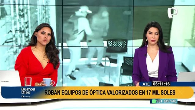 Ate: dejan en la quiebra a óptica tras robar equipos valorizados en 17 mil soles