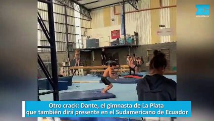 Dante, el gimnasta de La Plata que también dirá presente en el Sudamericano de Ecuador