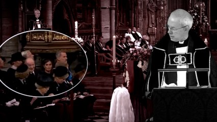El momento en que Juan Carlos I hace reír a Doña Sofía en el funeral de Isabel II