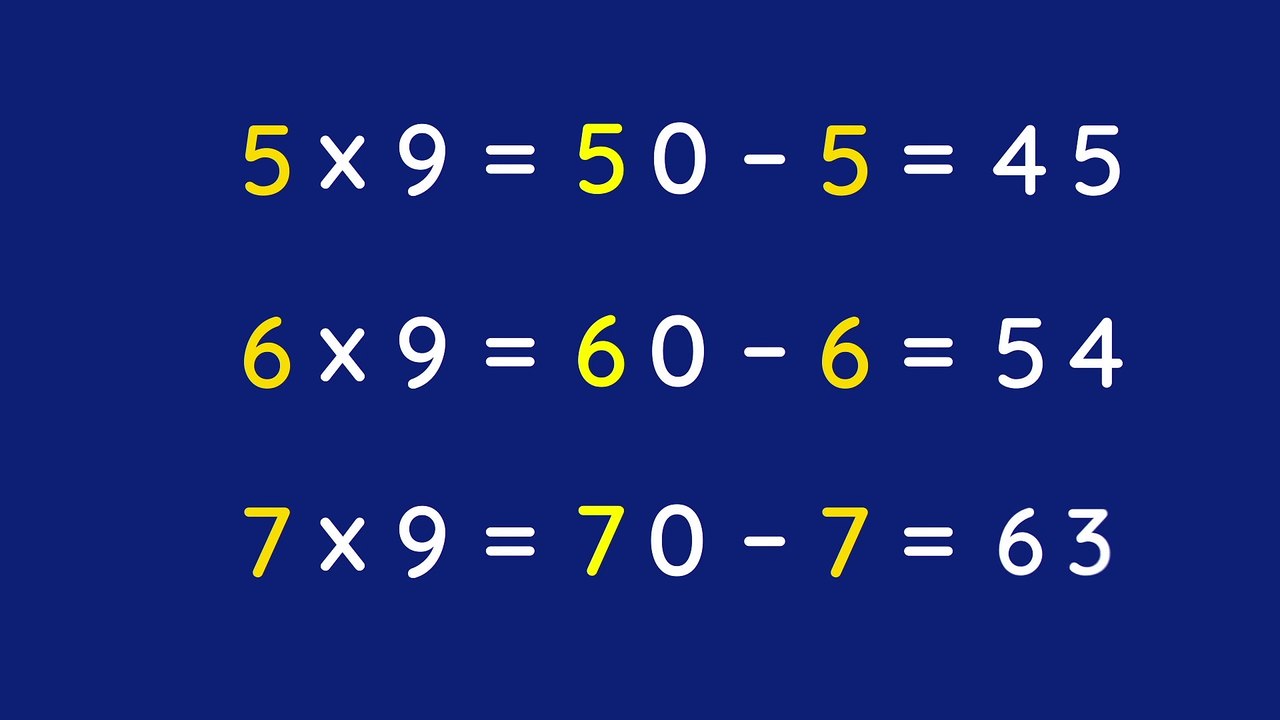 La technique pour apprendre la table de 9 !