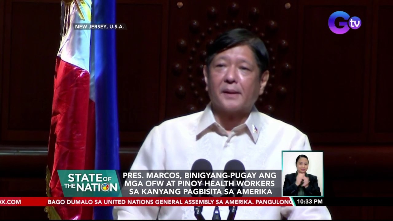 Pres. Marcos, binigyang-pugay ang mga OFW at Pinoy health workers sa kanyang pagbisita sa Amerika | SONA