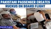 Pakistani passenger creates ruckus onboard PIA flight, blacklisted by airlines | Oneindia News *News