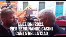 Elezioni 2022, Pier Ferdinando Casini canta Bella Ciao