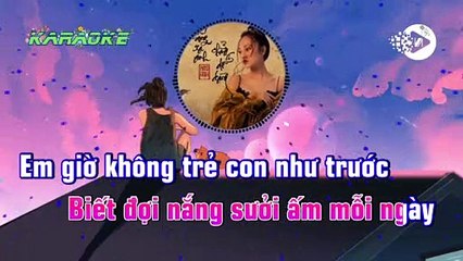 KARAOKE - SỐNG XA ANH CHẲNG DỄ DÀNG REMIX
