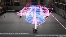 Drones obreros: construyen estructuras en 3D mientras vuelan