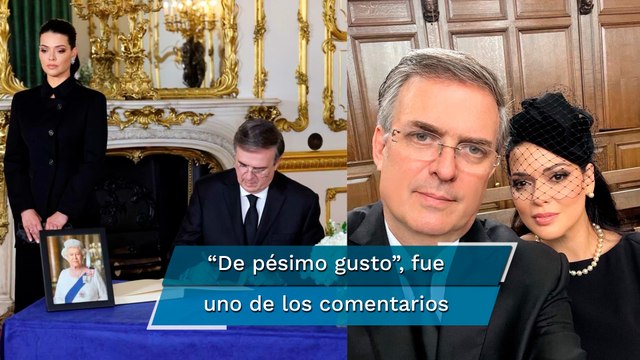 Tunden en redes sociales a Marcelo Ebrard por tomarse una “selfie” en el funeral de la Reina Isabel