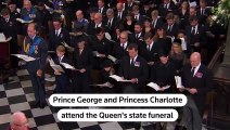 Prince George, Princess Charlotte at Queen's state funeral