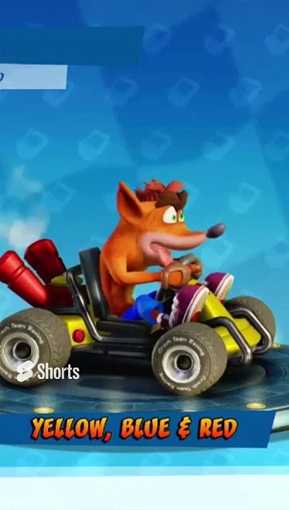 Yellow, Blue & Red Paint Job - Crash Team Racing Nitro-Fueled