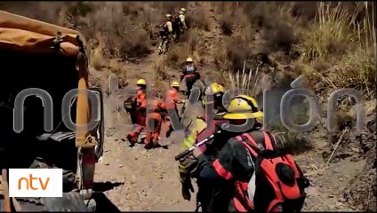 Incendio forestal en el municipio de Capinota