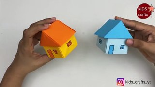 How To Make Easy Paper House For Kids _ Nursery Craft Ideas _ Paper Craft Easy