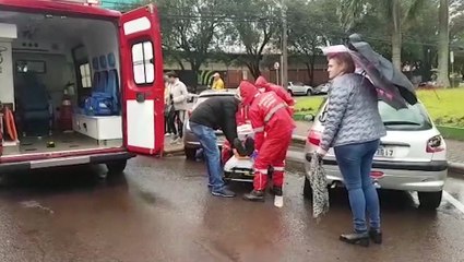 Idosa é atropelada no Centro e Siate é acionado