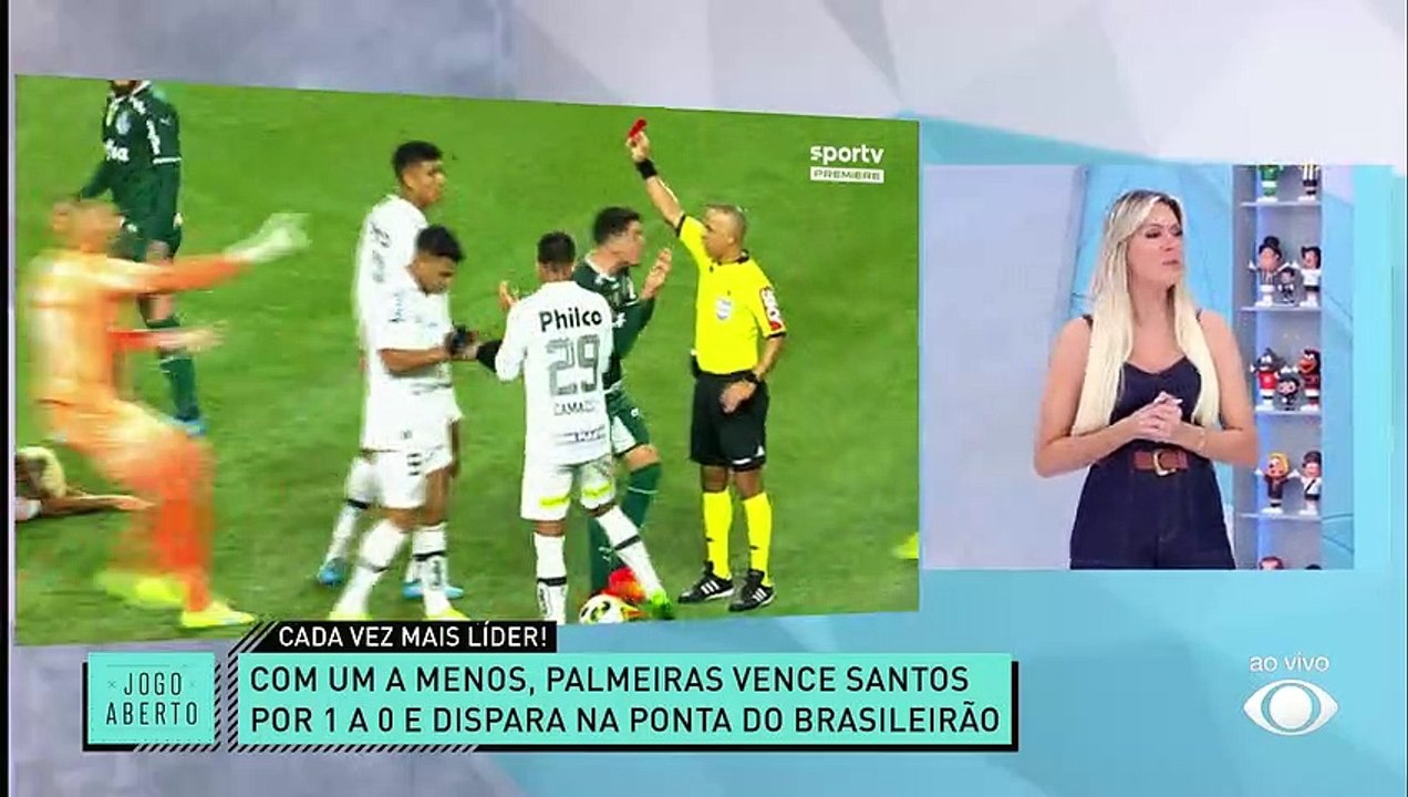 Debate Jogo Aberto: Triunfo do Palmeiras contra o Santos foi "vitória de campeão"? Comentaristas analisam lances polêmicos 19/09/2022 13:33:54