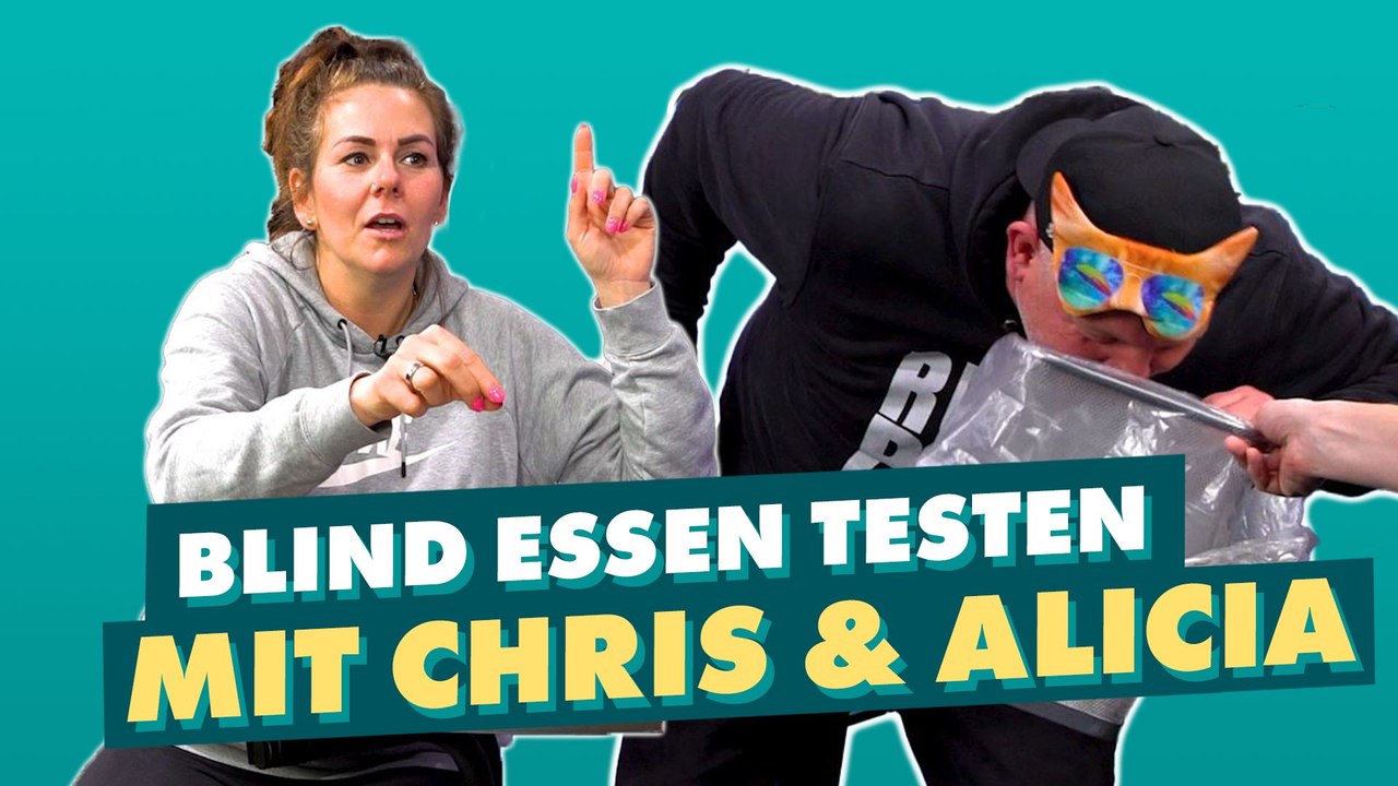 Eskalation! Chris und Alicia testen Essen mit verbundenen Augen!