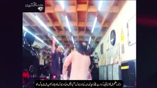 Rahat fateh ali khan singing in auto workshop - funny video